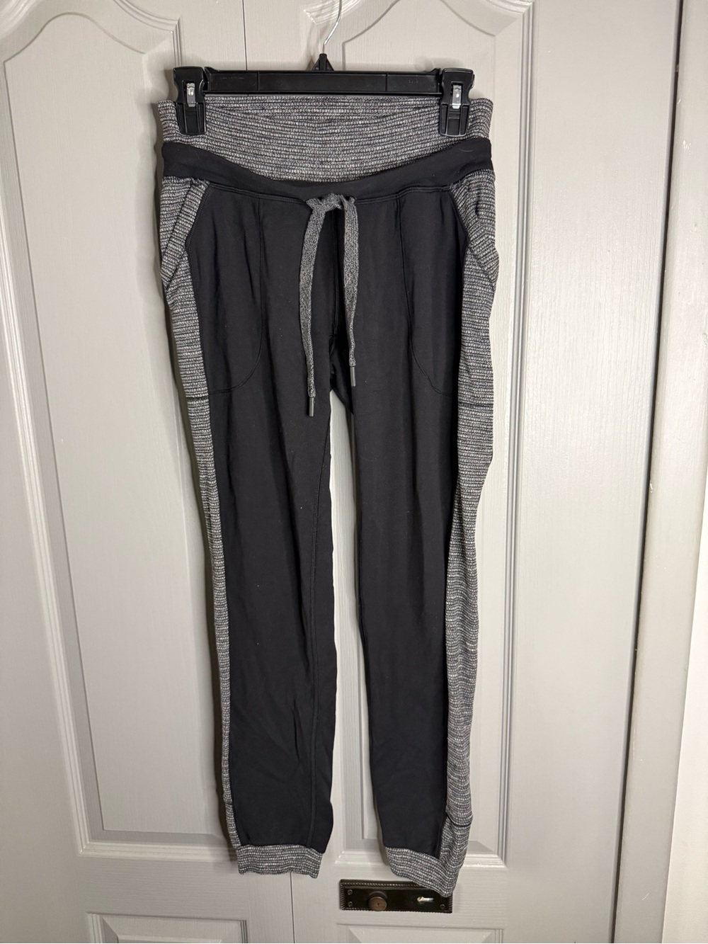 lululemon athletica Black and Gray Two-Tone Joggers